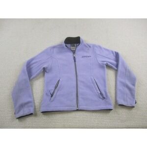 Spyder Jacket Womens 4 Purple Full‎ Zip Up Ladies Fleece Outdoors Mock Neck